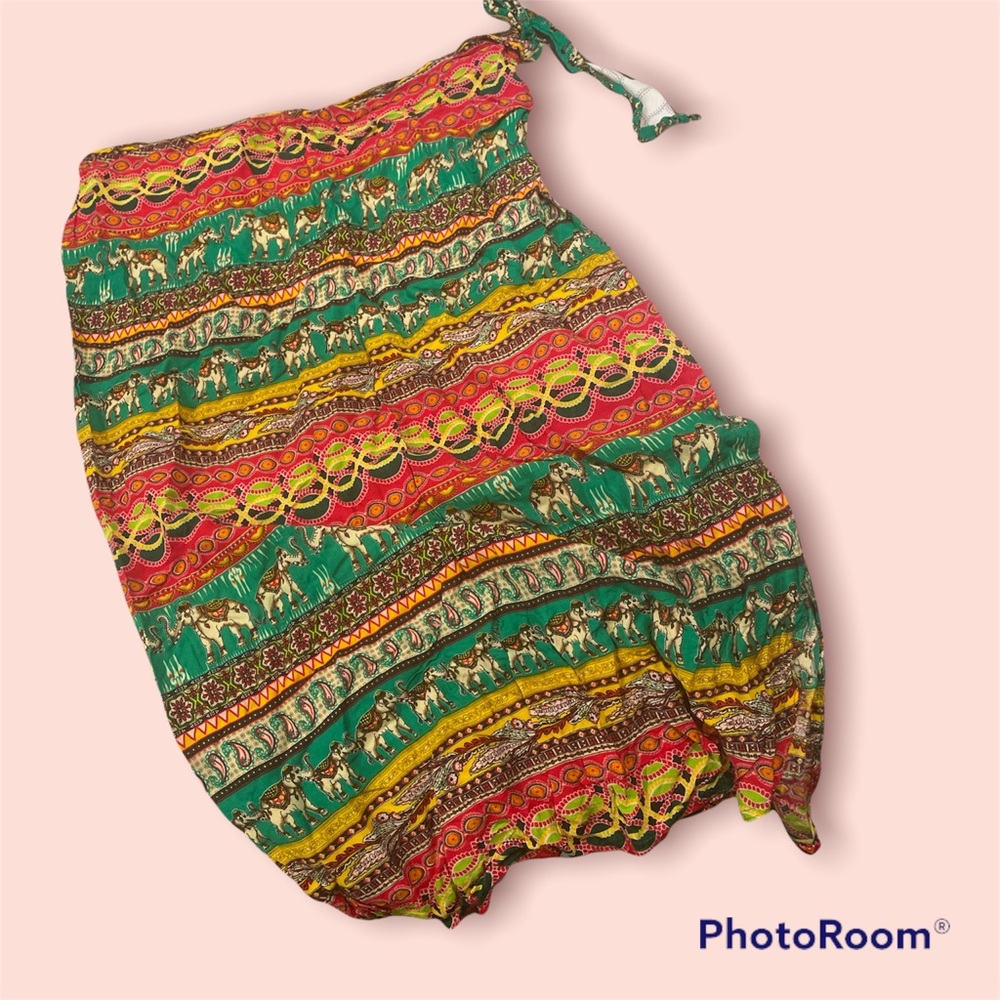 Elephant print cover up wrap adjustable